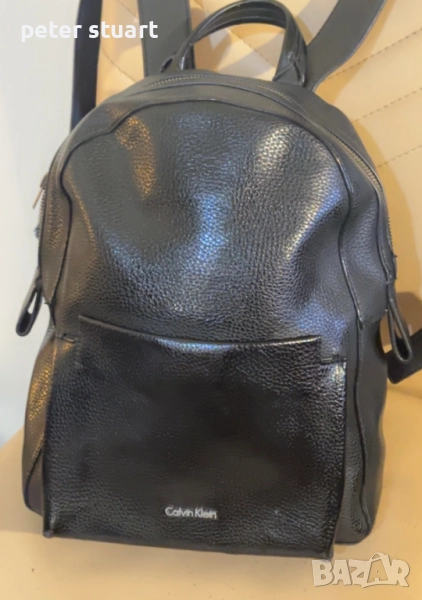  НАМАЛЕНА!! Раница CALVIN KLEIN  естествена кожа Оригинална, снимка 1