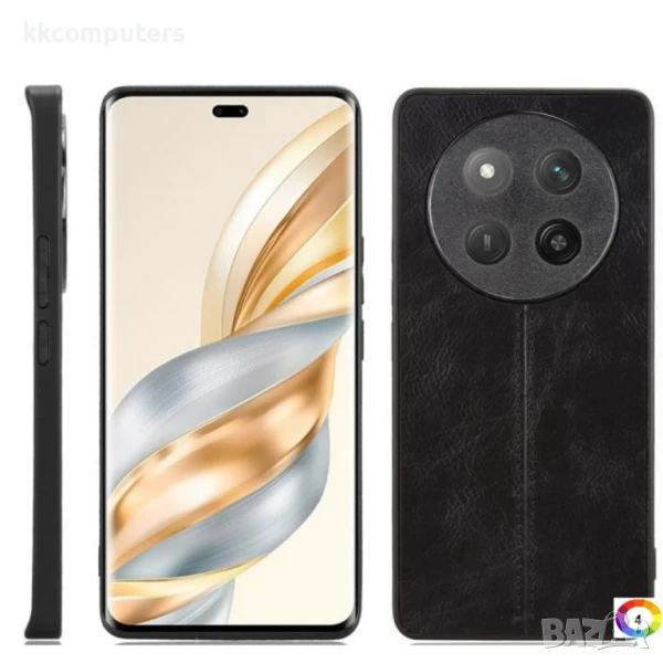 Honor X60 Pro / X9c / Magic7 Lite 5G Удароустойчив Sewing Cow Pattern Калъф и Скрийн Протектор, снимка 1