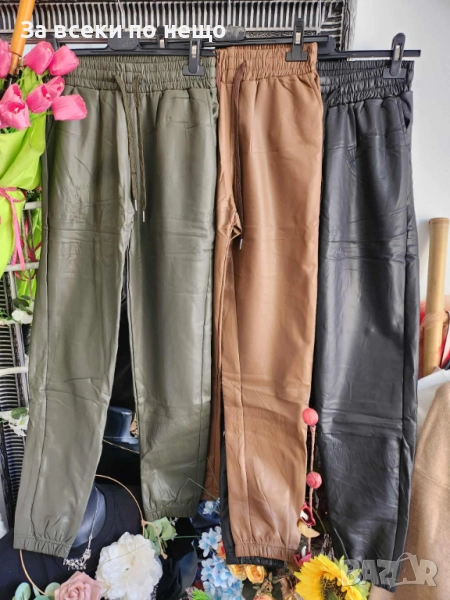 Дамски Кожен Панталон С Лека Вата Код I_128, снимка 1