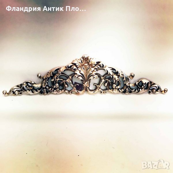 Бароков фриз в цвят старо сребро, снимка 1