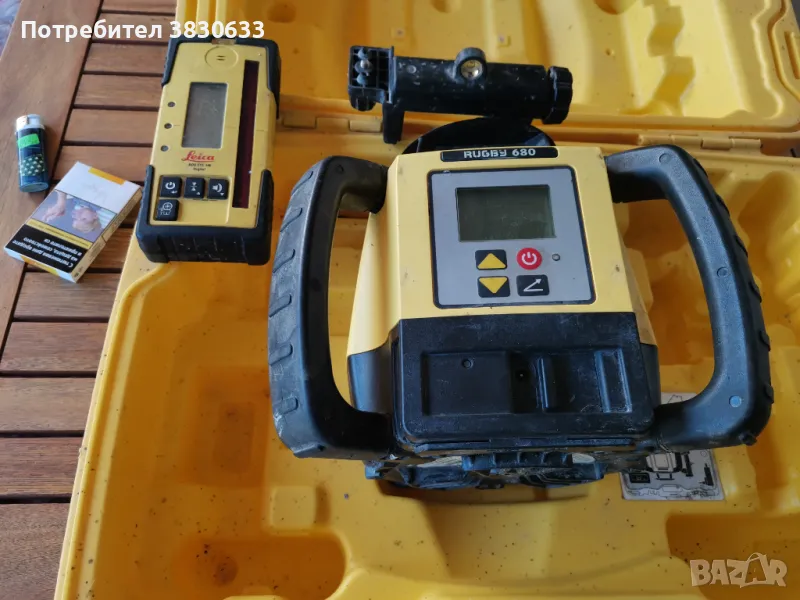 Ротационен лазер leica 680 rugby, снимка 1