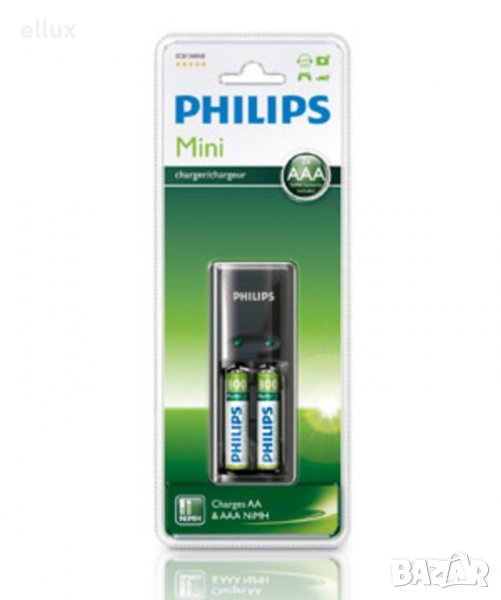 Зарядно у-во Philips MultiLife SCB1240NB 2xAAА 800mAh, снимка 1