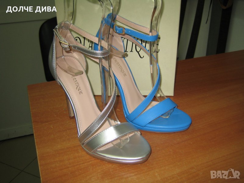 Дамски сандали м.2851  сини-НАМАЛЕНИЕ, снимка 1