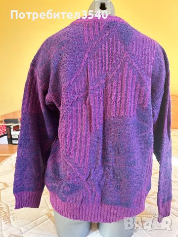 Лилав дамски пуловер, снимка 8 - Блузи с дълъг ръкав и пуловери - 44194707