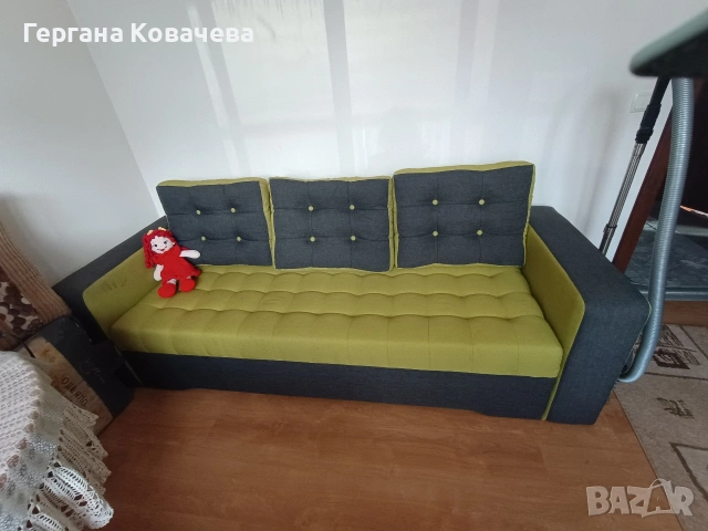 Разтегателен диван тройка, снимка 7 - Дивани и мека мебел - 54174473