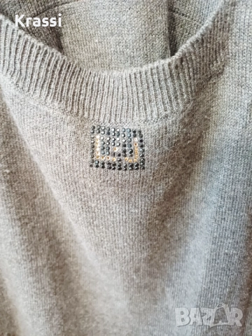 Кафява рокля Jiu Ko jeans L, снимка 3 - Рокли - 52866645