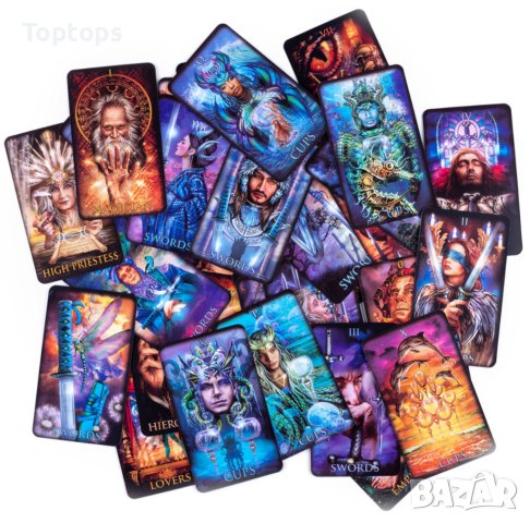 Великолепни таро карти: Marchetti Tarot & Gilded Tarot & Tarot of Dreams, снимка 13 - Други игри - 36311498