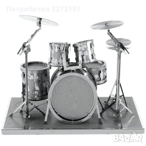 Метален пъзел барабани-музикални ударни инструменти 3D - Направи си сам, снимка 1 - Пъзели - 40798418