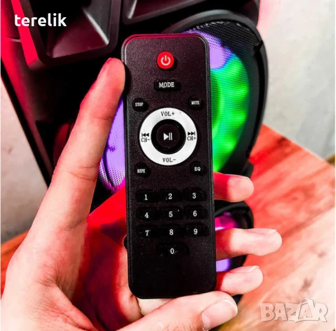 №1 Нова ZQS 8210 2х8 120W 6500mah 2 микрофона ПРЕНОСИМА КАРАОКЕ КОЛОНА, снимка 10 - Аудиосистеми - 53163688