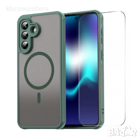 ENKAY HAT PRINCE Магнитен Калъф за Samsung Galaxy A37 5G - PC+TPU, Матов, 9H стъкло, 4 цвята, снимка 4 - Калъфи, кейсове - 54053568