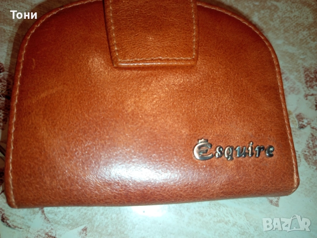 ESQUIRE Оригинал Ново Кожено Дамско Портмоне , снимка 2 - Портфейли, портмонета - 52346534