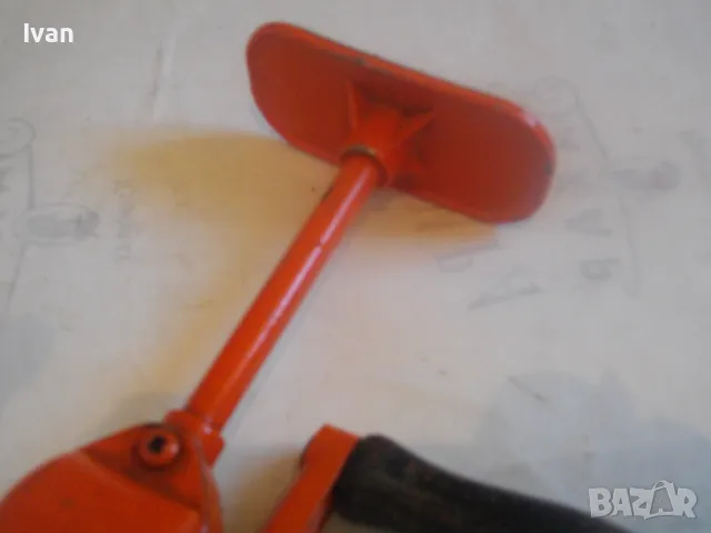 330мм ф8мм СОЦ ПОЛСКИ ПНР РЕТРО ВИНТИДЖ МАТКАП РЪЧНА ДРЕЛКА БОРМАШИНА С ОПОРНО РАМО ОТЛИЧНА , снимка 5 - Бормашини - 48304430