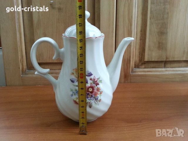 Стар български порцелан чайник кана, снимка 2 - Антикварни и старинни предмети - 34177049