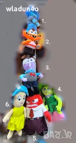 Плюшени герои  Отвътре навън/ INSIDE OUT-15лв, снимка 6 - Плюшени играчки - 49021489