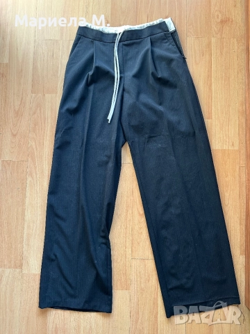 Zara панталон, XS, като нов, тъмно синьо райе