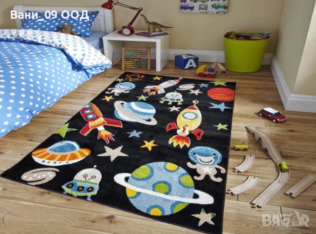 120х170см Детски килим "Космос", снимка 1 - Килими - 40841230