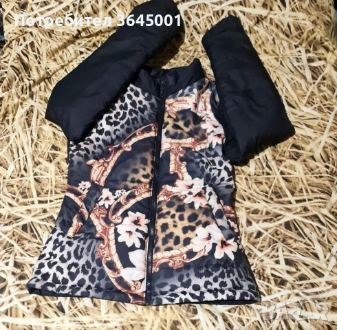 Стилно дамско яке пролет-есен с ефектен десен и леко ватирано. XS-S / НОВО , снимка 6 - Якета - 54221346