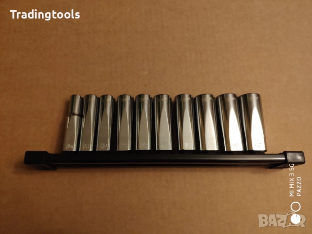 Milwaukee 3/8″дълги качествени вложки камъни 10-19mm комплект, снимка 4 - Гедорета - 52852011