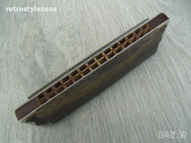 № 7190 стара малка устна хармоника   - TANGO  M.HOHNER  - с кутийка  - произход - Германия, снимка 2 - Духови инструменти - 42570203