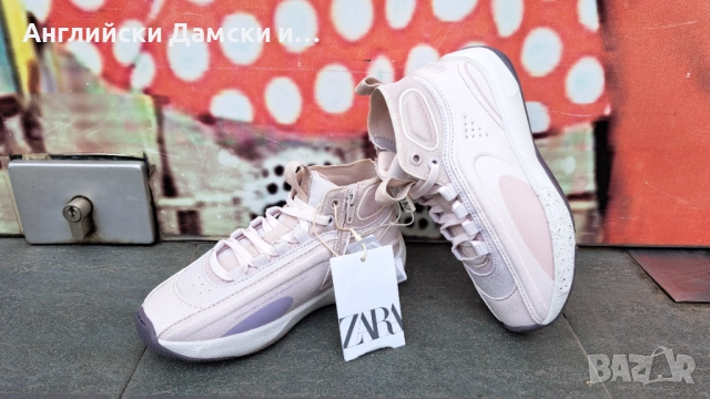 Английски дамски кецове -Zara, снимка 4 - Кецове - 51496049