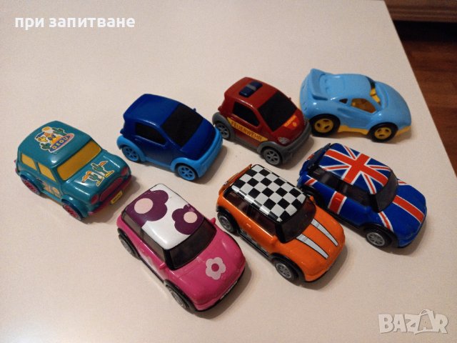 Колички 2 бр. Смарт, 4 бр. Мини Купър пластмасови, средно големи, снимка 3 - Колекции - 38620774