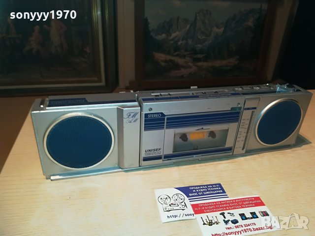 unisef stereo mini hi-fi made in japan-внос германия, снимка 4 - Радиокасетофони, транзистори - 29174143
