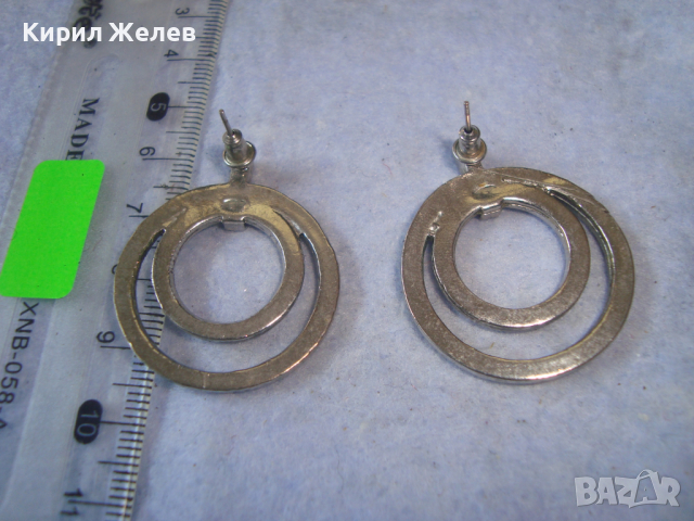 ЧИФТ СТАРИ ПОСРЕБРЕНИ ВИНТИДЖ МОДЕЛ ОБЕЦИ 83171, снимка 3 - Антикварни и старинни предмети - 36524969