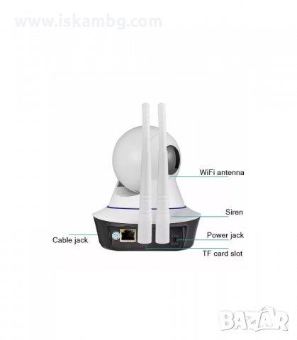 БЕЗЖИЧНА ВЪРТЯЩА КАМЕРА БЕБЕФОН WIFI - код 1950, снимка 7 - IP камери - 33968436