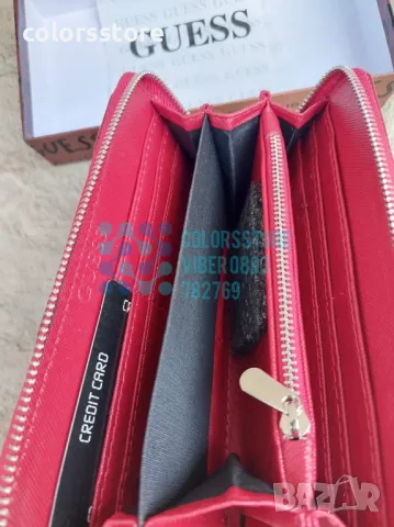 Червено портмоне Guess кодSG5HA, снимка 4 - Портфейли, портмонета - 41771019
