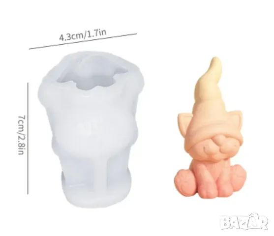 Молд два вида - коте и куче , снимка 4 - Форми - 48507644