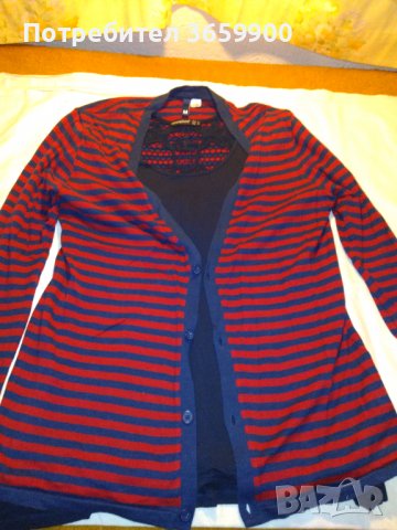 Дамски комплект блуза + жилетка, размер 8-10