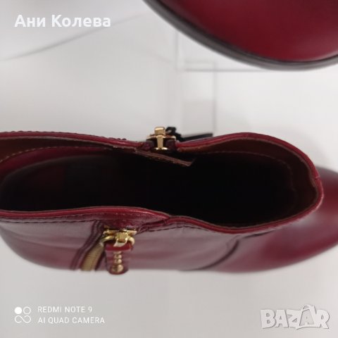 Нови естеств. немски боти, s.Oliver, бордо 38, 40 на ток, снимка 9 - Дамски боти - 35038665