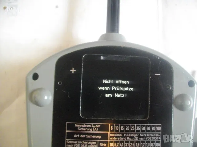 НЕМСКИ ТЕСТЕР METRAWATT ЗА ИЗМЕРВАНЕ ВИСОКОВОЛТОВО СЪПРОТИВЛЕНИЕ, снимка 13 - Други инструменти - 48483010