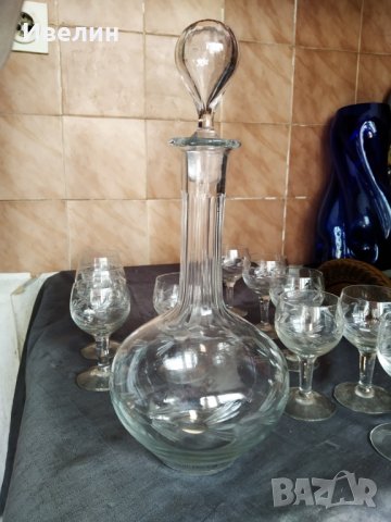 стар кристален сервиз арт деко, снимка 5 - Антикварни и старинни предмети - 30454127