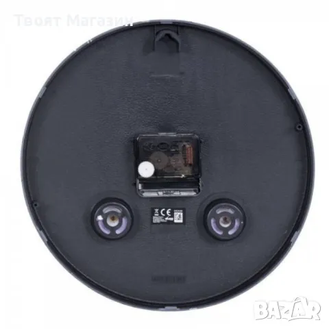 Стенен часовник Lyon – 25 см | Стилен дизайн + Температура и Влажност , снимка 2 - Стенни часовници - 50072337