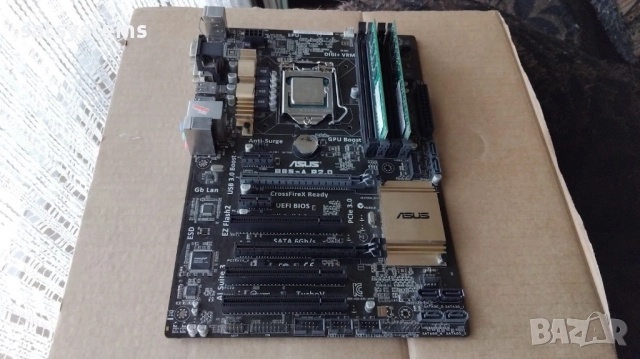 Дънна платка Asus B85M-A R2.0 Socket LGA1150 CPU+FAN+RAM, снимка 3 - Дънни платки - 51704100