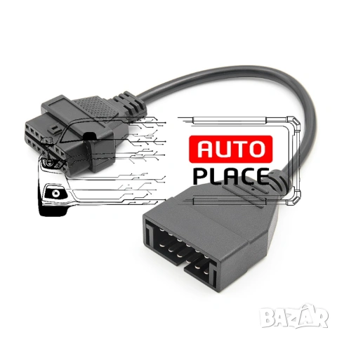 Кабел / Преходник / Адаптер за GM 12 Пина 12 Pin ГМ Delphi Autocom, снимка 2 - Аксесоари и консумативи - 53972293