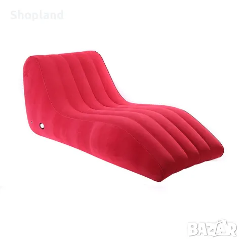 Луксозен надуваем диван с флокирана повърхност, снимка 3 - Дивани и мека мебел - 50270705