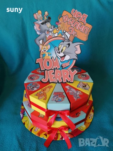 Картонена торта Стич, снимка 3 - Други - 50953363