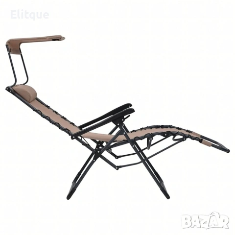 Комплект за релаксация на открито: 2 сгъваеми шезлонга с нулева гравитация и стилна масичка за кафе, снимка 10 - Други стоки за дома - 53269720