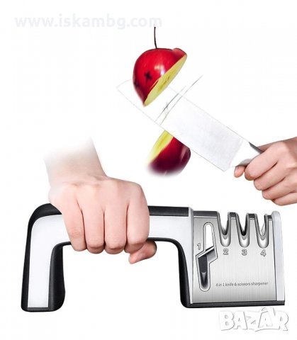 4 В 1 ТОЧИЛО ЗА НОЖОВЕ И НОЖИЦИ - код 4-в-1, снимка 3 - Аксесоари за кухня - 33936236