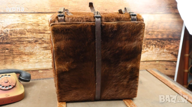 Прекрасна раница, изработена от естествена кожа от Първата световна война