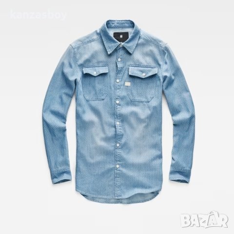 g-star landoh shirt - страхотна мъжко риза КАТО НОВА, снимка 2 - Ризи - 40727012