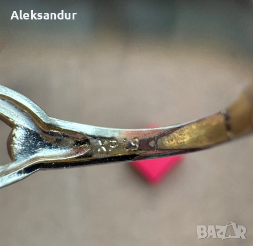 Дамски пръстен / позлатен, снимка 4 - Пръстени - 53912044