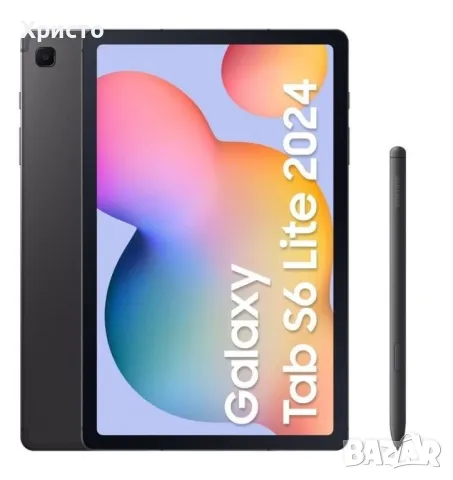 НОВ!!! Таблет Samsung Galaxy Tab S6 Lite 2024 Edition, 10.4", 4GB RAM, 64GB, Wi-Fi, Gray