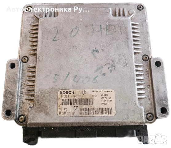 компютър PEUGEOT 806 2.0 HDI BOSCH 0 281 010 135, 0281010135, 96 362 545 80, 9636254580, 28FM0154 
