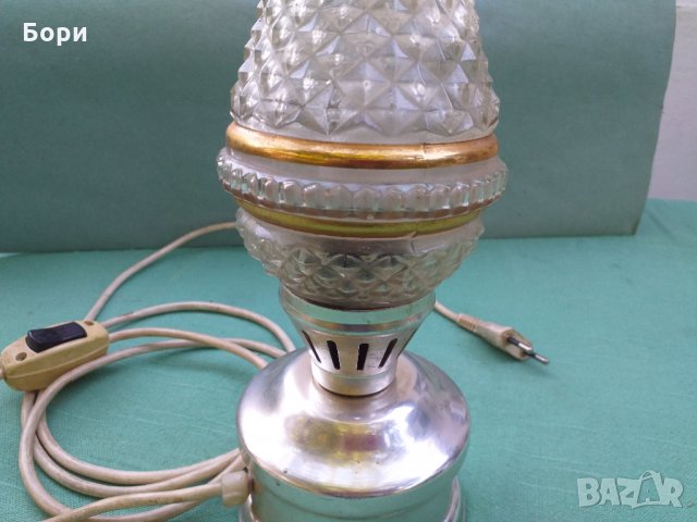 Стара немска нощна лампа, снимка 3 - Настолни лампи - 34048175