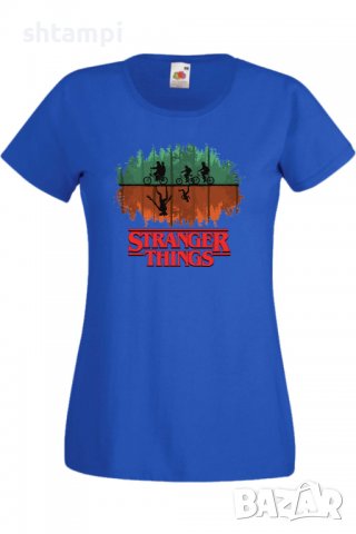 Дамска Тениска Stranger Things 2,Филм,Сериал,, снимка 5 - Тениски - 37314616