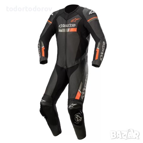 Кожен мото екип ALPINESTARS GP FORCE CHASER V2 1PC Black/Red, снимка 1