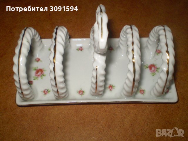  Порцеланова поставка за печени филийки Салфетник Victoria Austria, снимка 2 - Антикварни и старинни предмети - 39047287